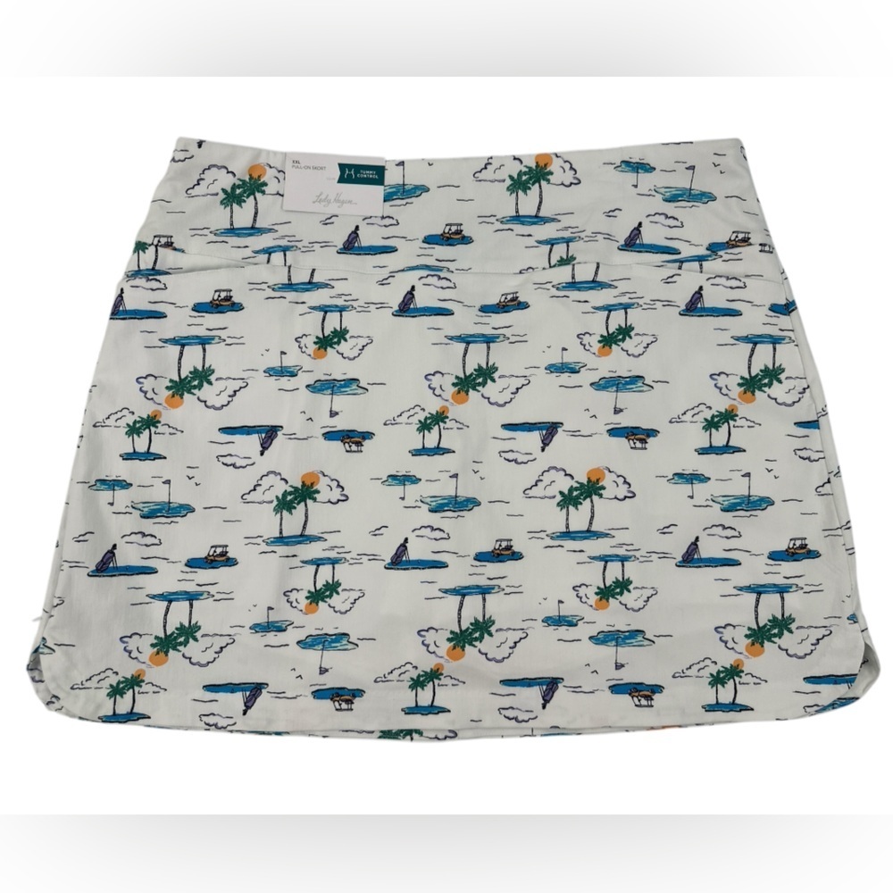 NWT Lady Hagen Pull-On Tummy Control Skort Golf Resort